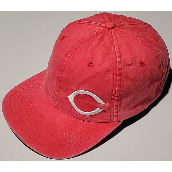 VTG Cincinnati Reds New Era Pro Model KMG MLB Merchandise Distressed Offset Logo - Picture 2 of 12